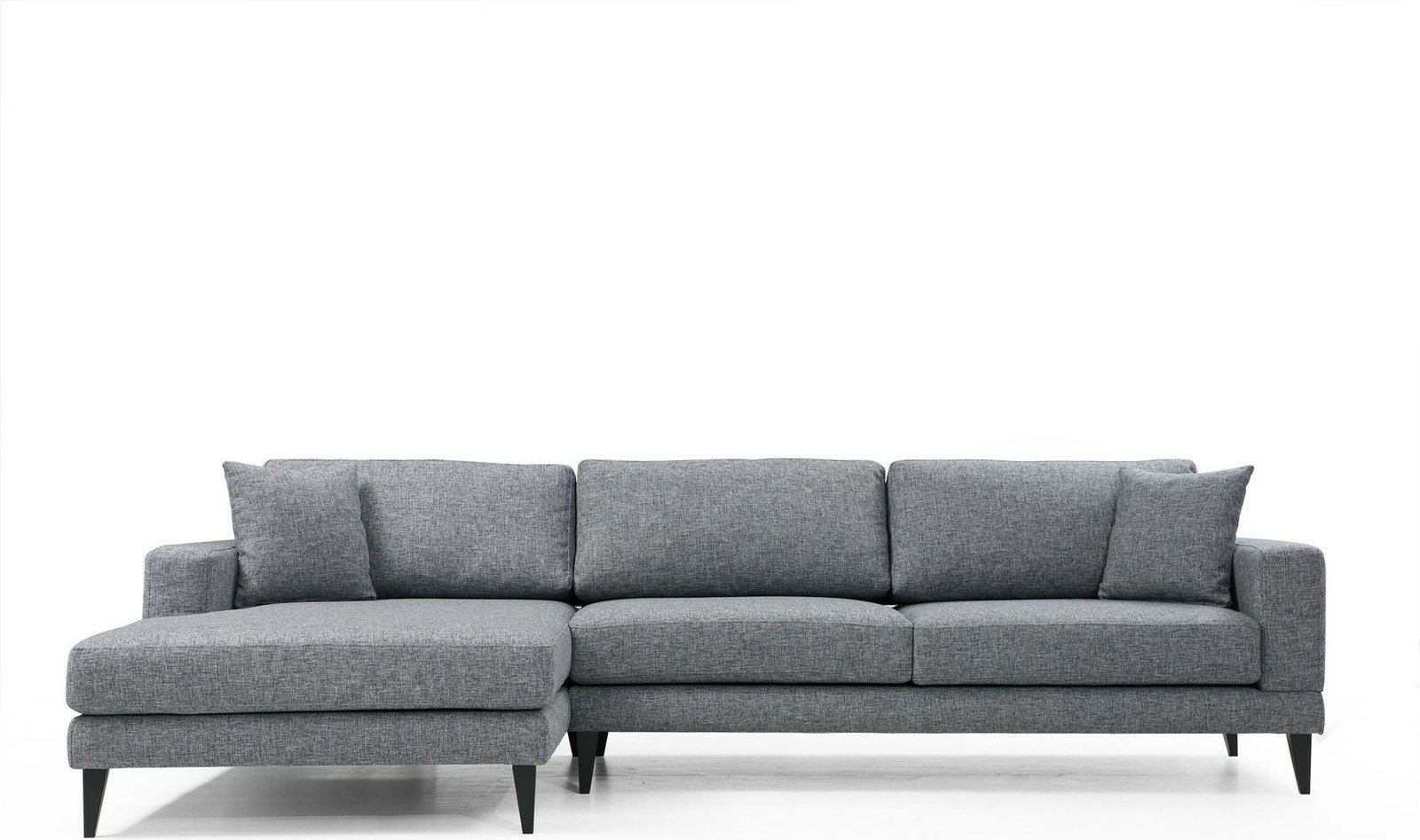 Kënd-sofë krevati Atelier del Sofa, kënd nordik majtas (Chl+3R), ngjyrë gri e errët