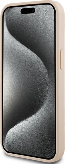 Mbështjellës DKNY Mono Stripe & Metal Logo për iPhone 15/14/13, Rozë