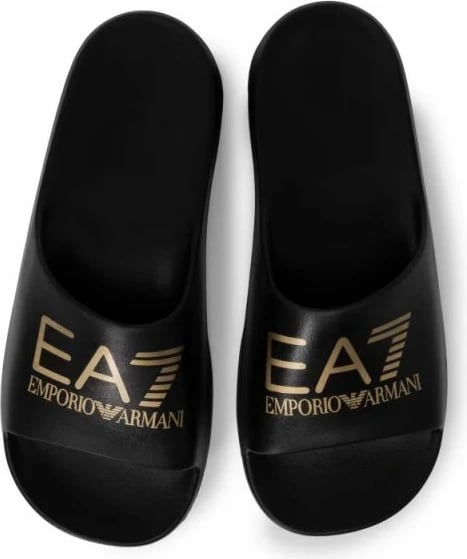 Sandale plazhi për meshkuj Emporio Armani, të zeza