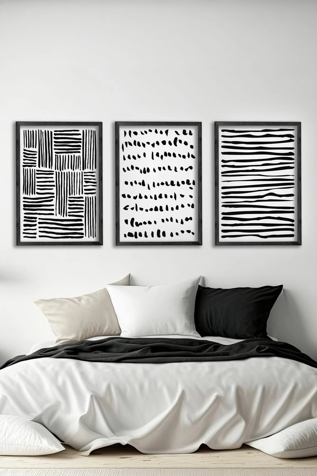 Pikturë dekorative me kornizë (3 copë), Wallity, Ersy3Syhcrv65