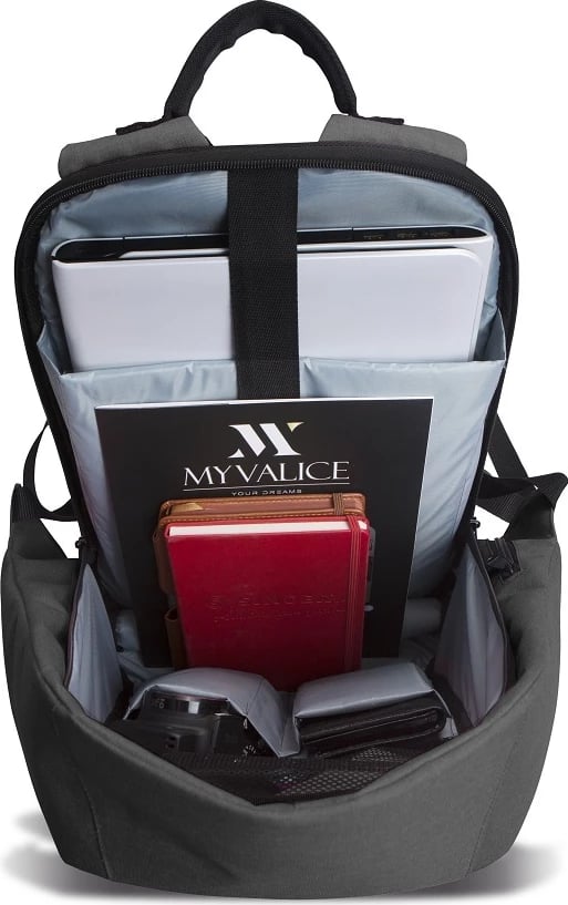 Çantë shpine për laptop, ngjyrë gri, Zoozie Bags, 2754
