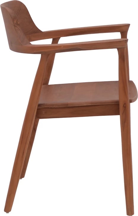 Karrige Jambene, ngjyrë arre, dru teak, 57x54x79cm