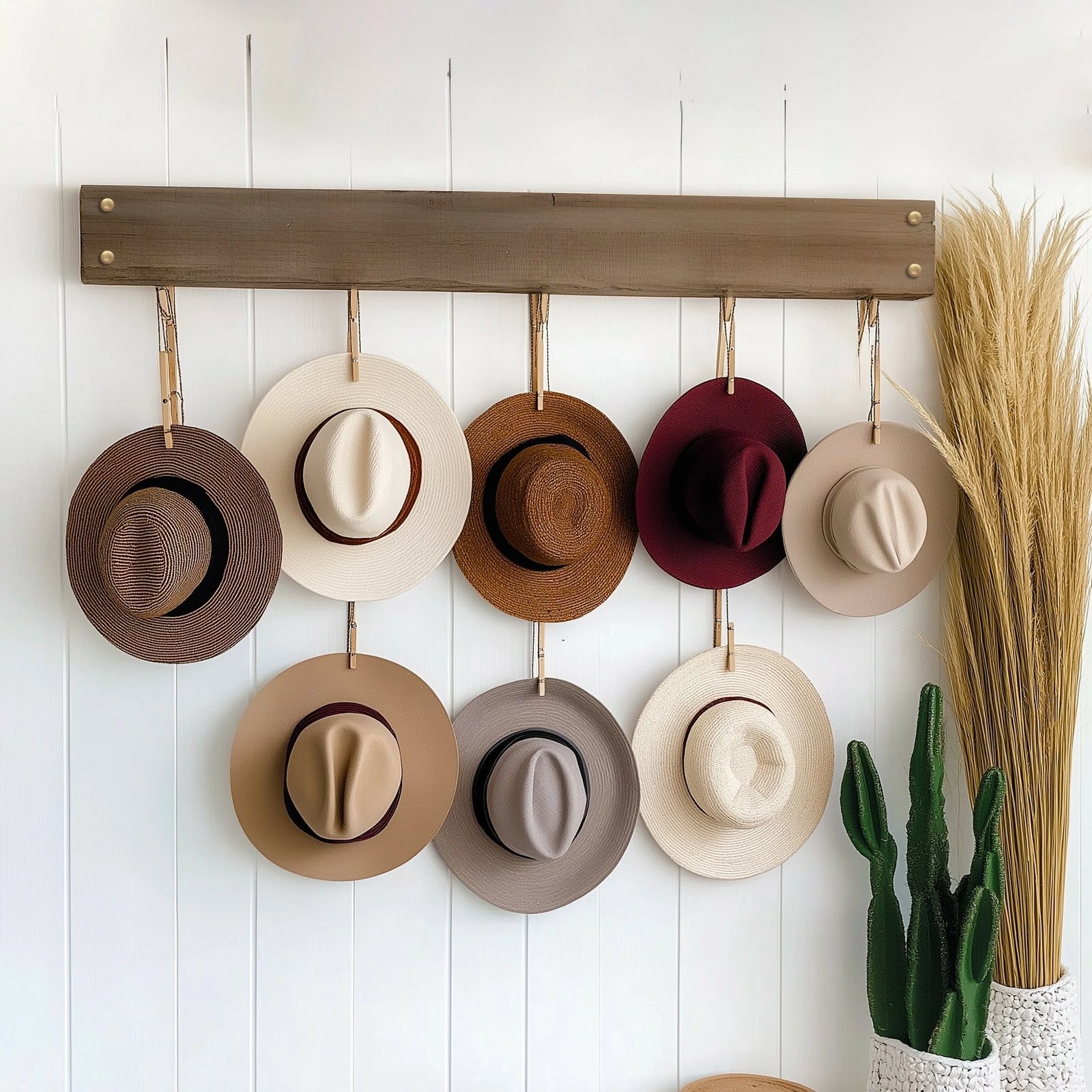 Raf dekorativ prej druri për mur, Skye Decor, Raf288