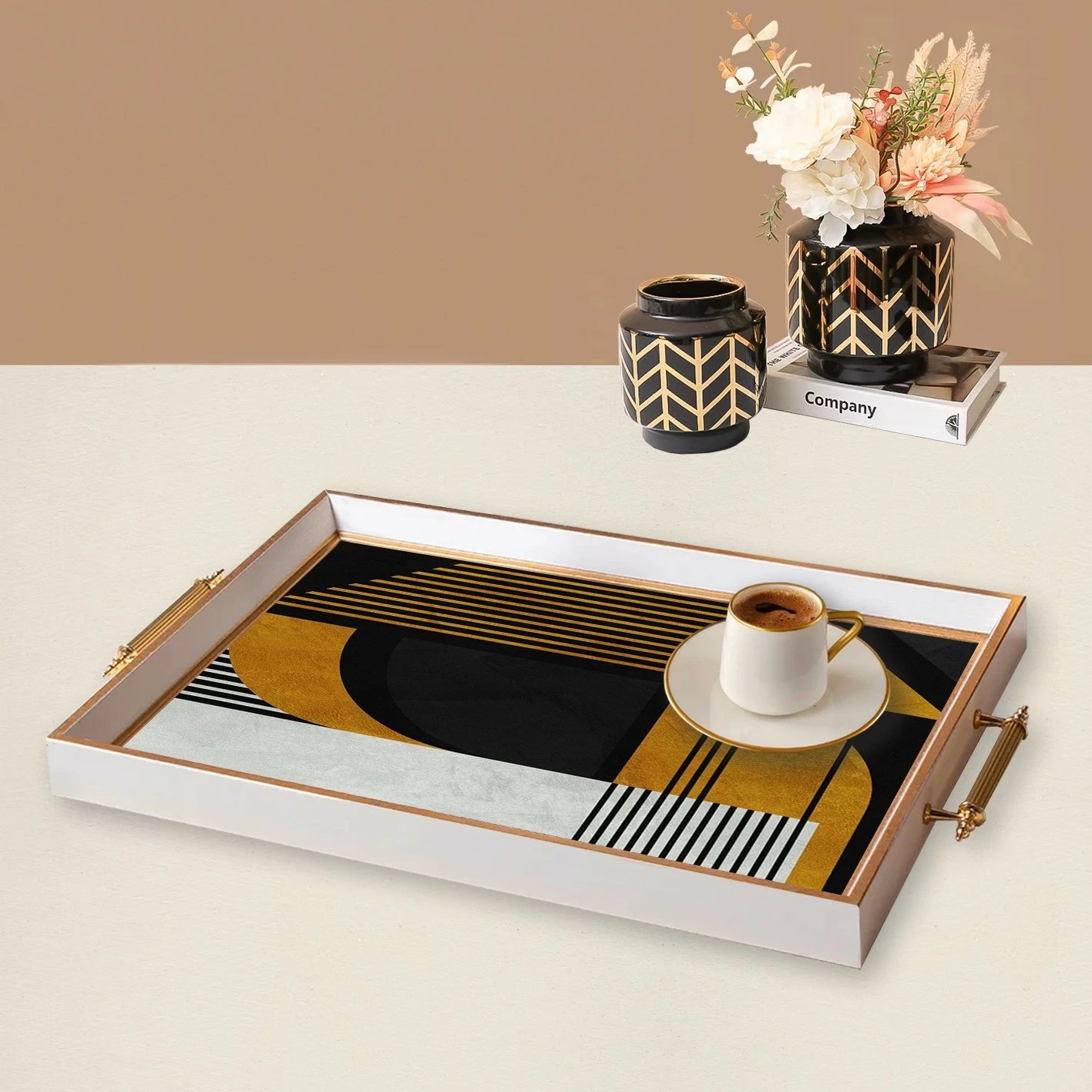 Tabaka xhami Aberto Design, shumëngjyrëshe, TPB9936, 50x29x3.5 cm