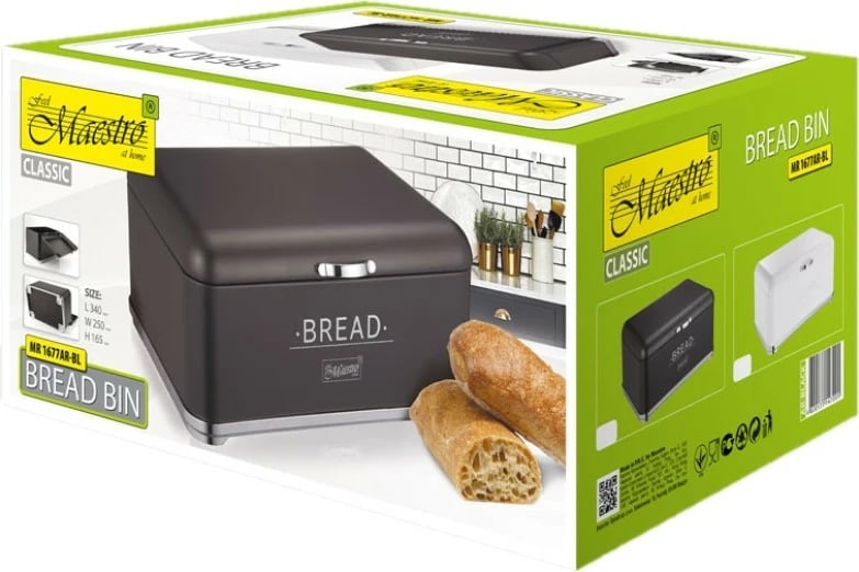 Kuti buke Feel-Maestro MR-1677-AR-BL, çelik inox, e zezë