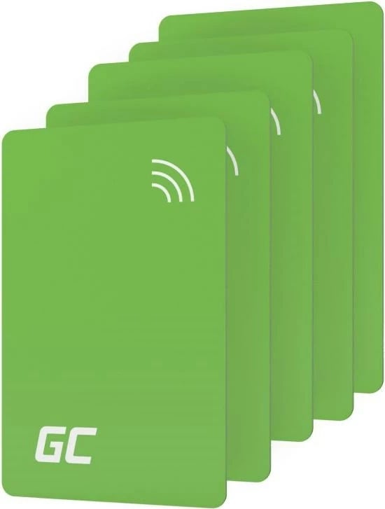 Set kartela NFC Green Cell EVGCAKNFC5 për stacion karikimi HabuDen, 5 copë, e gjelbër