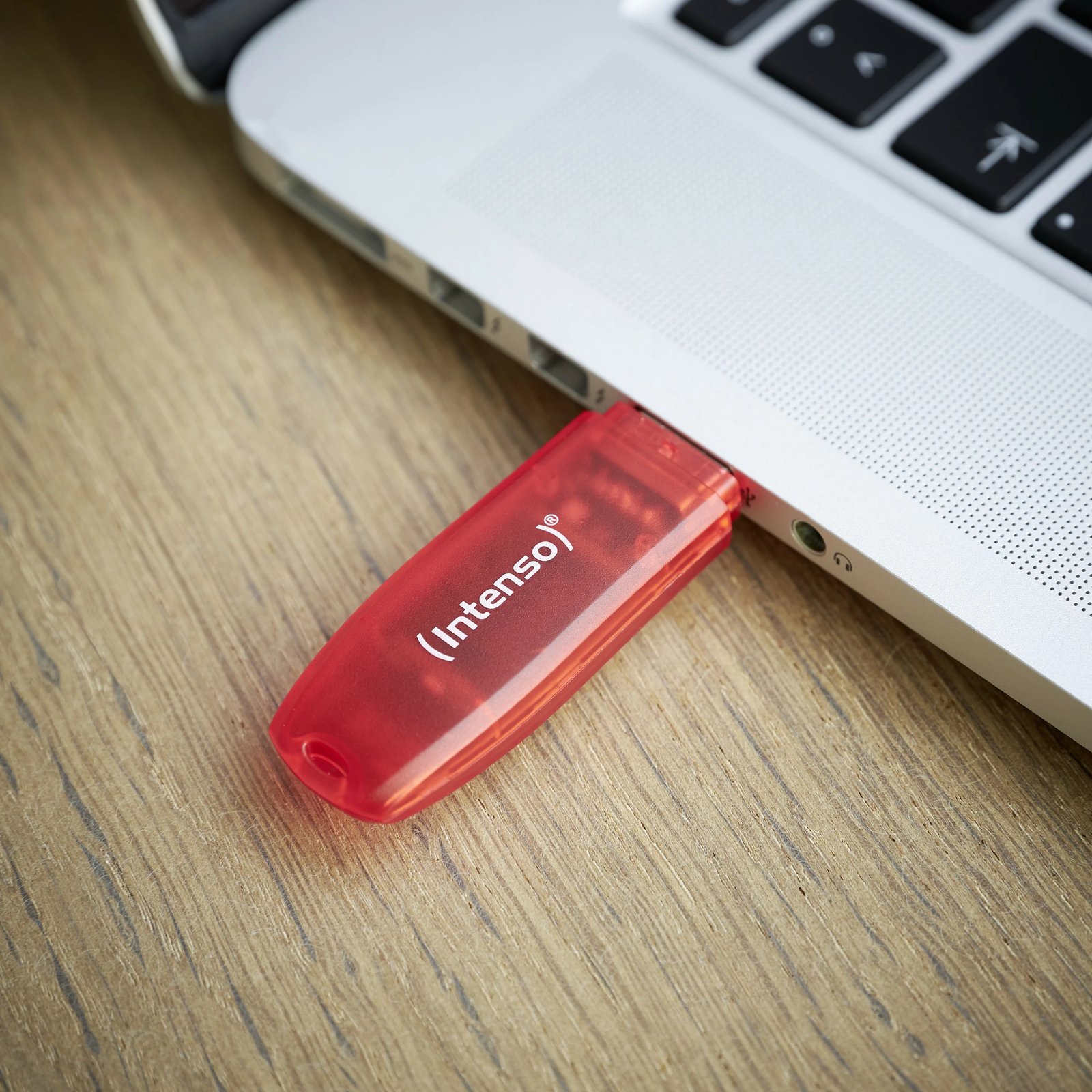 USB Intenso Rainbow Line 128 GB, USB Type-A, e kuqe, transparente