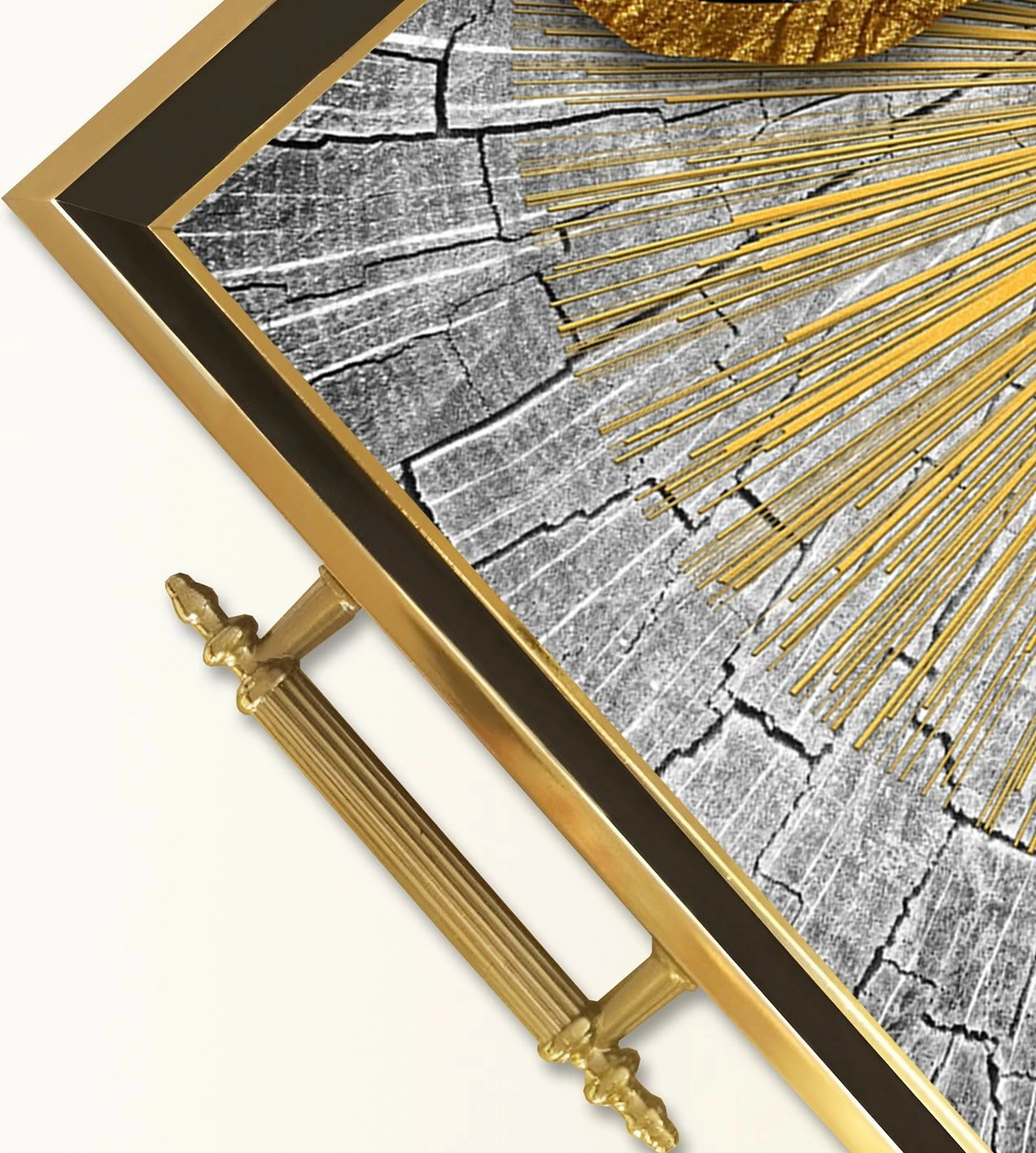 Tabaka prej qelqi, Aberto Design, TPA9833, shumëngjyrëshe, 50x29x3.5 cm Tabaka prej qelqi, Aberto Design, TPA9833, shumëngjyrëshe, 50x29x3.5 cm