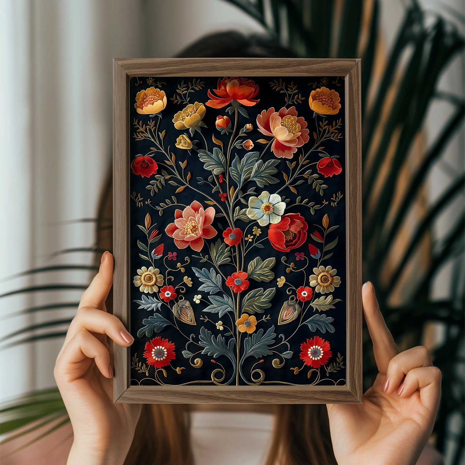 Pikturë dekorative me kornizë MDF, shumëngjyrëshe, GE211-L