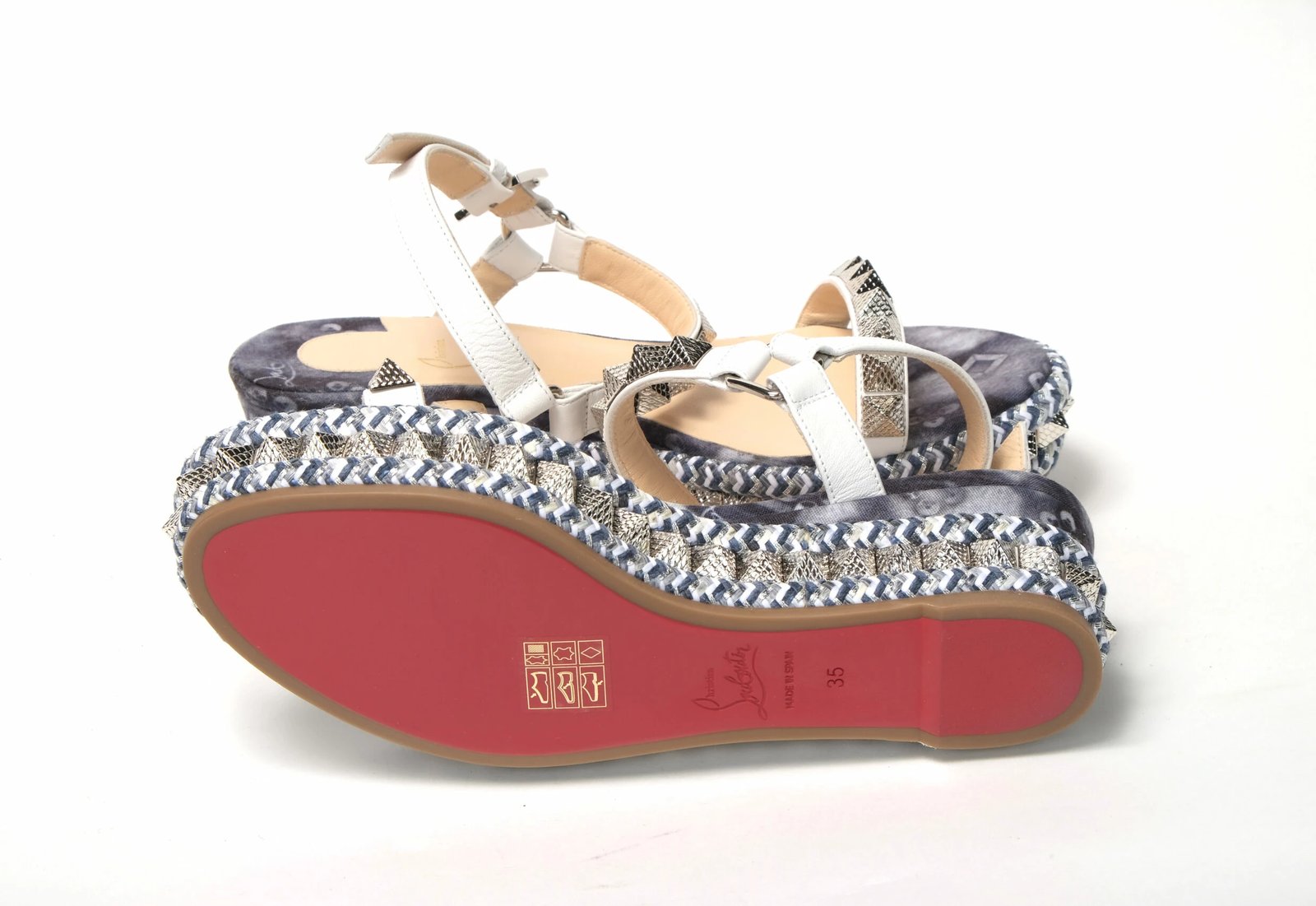 Sandale me platformë për femra Christian Louboutin, shumëngjyrëshe 