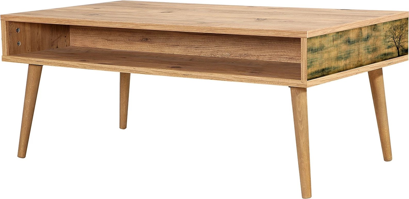 Tavolinë e ulët për kafe Skye Decor, Viva 2 - 729, ngjyrë Atlantic Pine