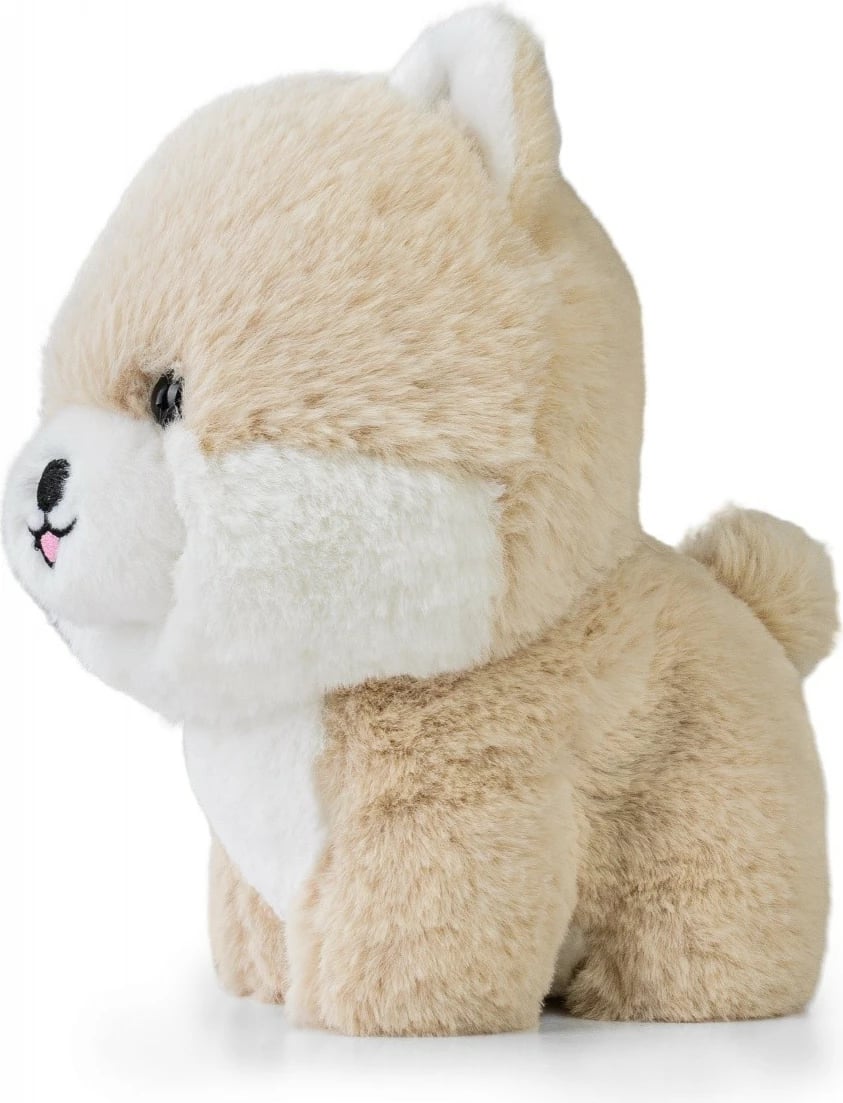 Lodër pelushi Daffi Teddy Pets Pomeranian, 19 cm, bezhë e bardhë