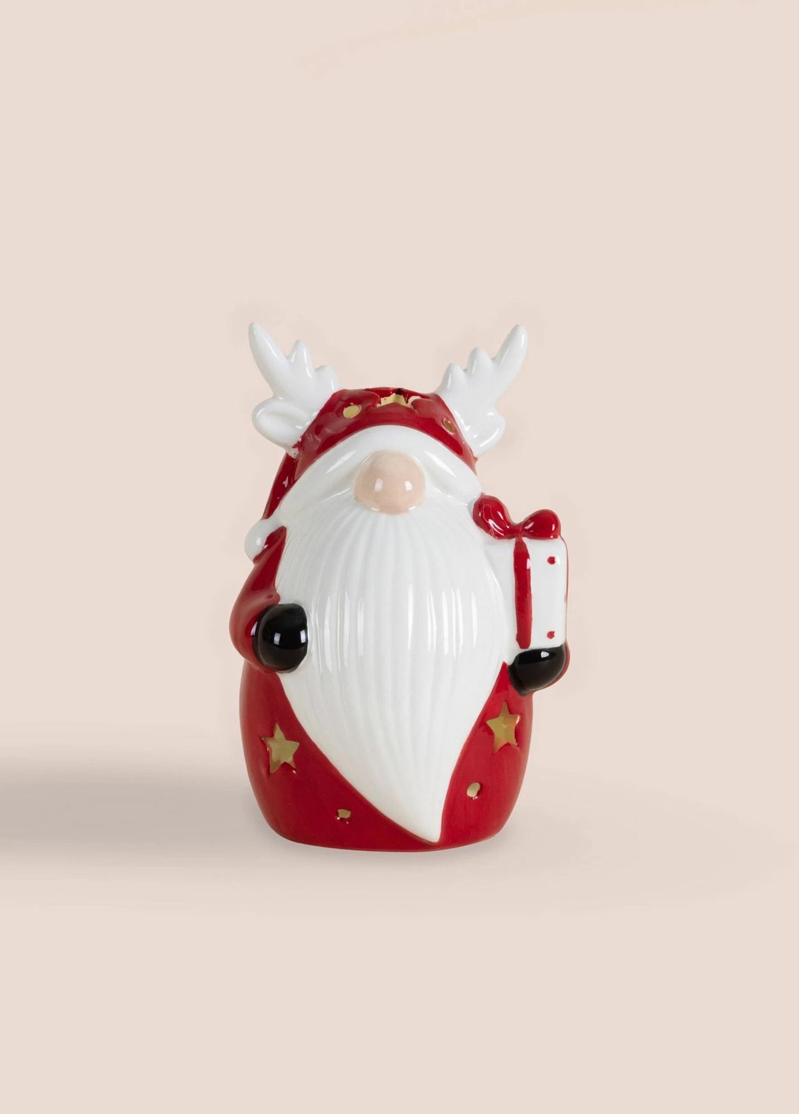 Objekt dekorativ prej qeramike, Evila Originals, SUS0129, i kuq dhe i bardhë