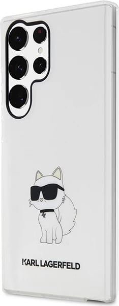 Mbështjellës Karl Lagerfeld Choupette për Samsung Galaxy S23 Ultra, Transparent