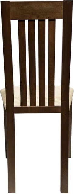 Karrige druri ngjyrë arre të errët dhe pëlhurë krem FH0093.01 45x52x96,5 cm, set prej 2 copë