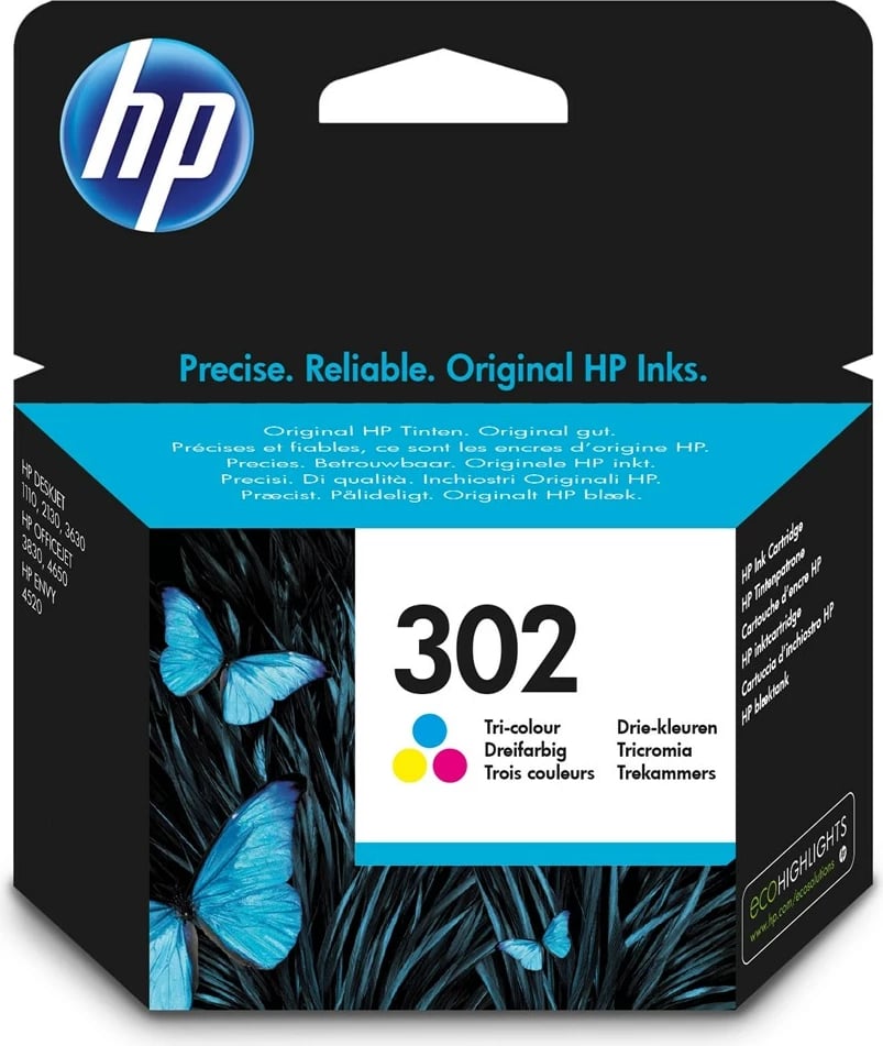 Ngjyrë për printer HP 302, tre ngjyrësh