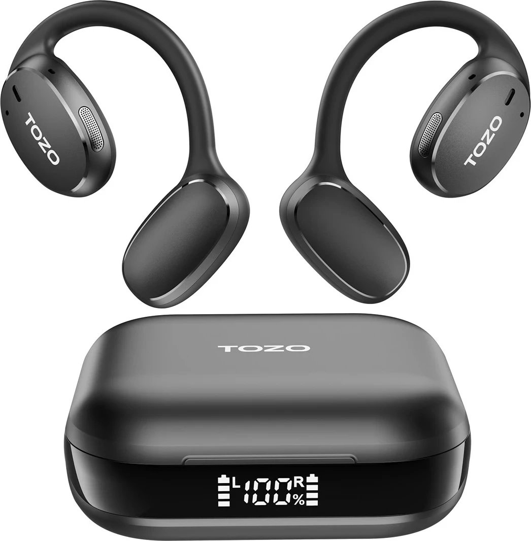 Kufje TOZO OpenEgo TWS Bluetooth, USB Type-C, Zezë