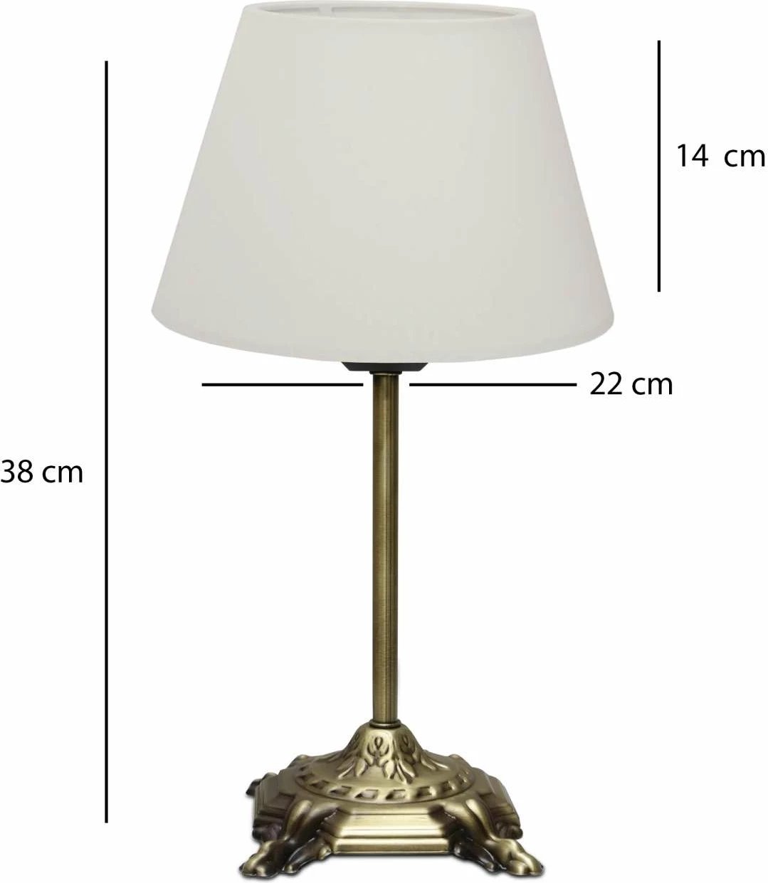 Llambë tavoline Opviq, krem, 241789