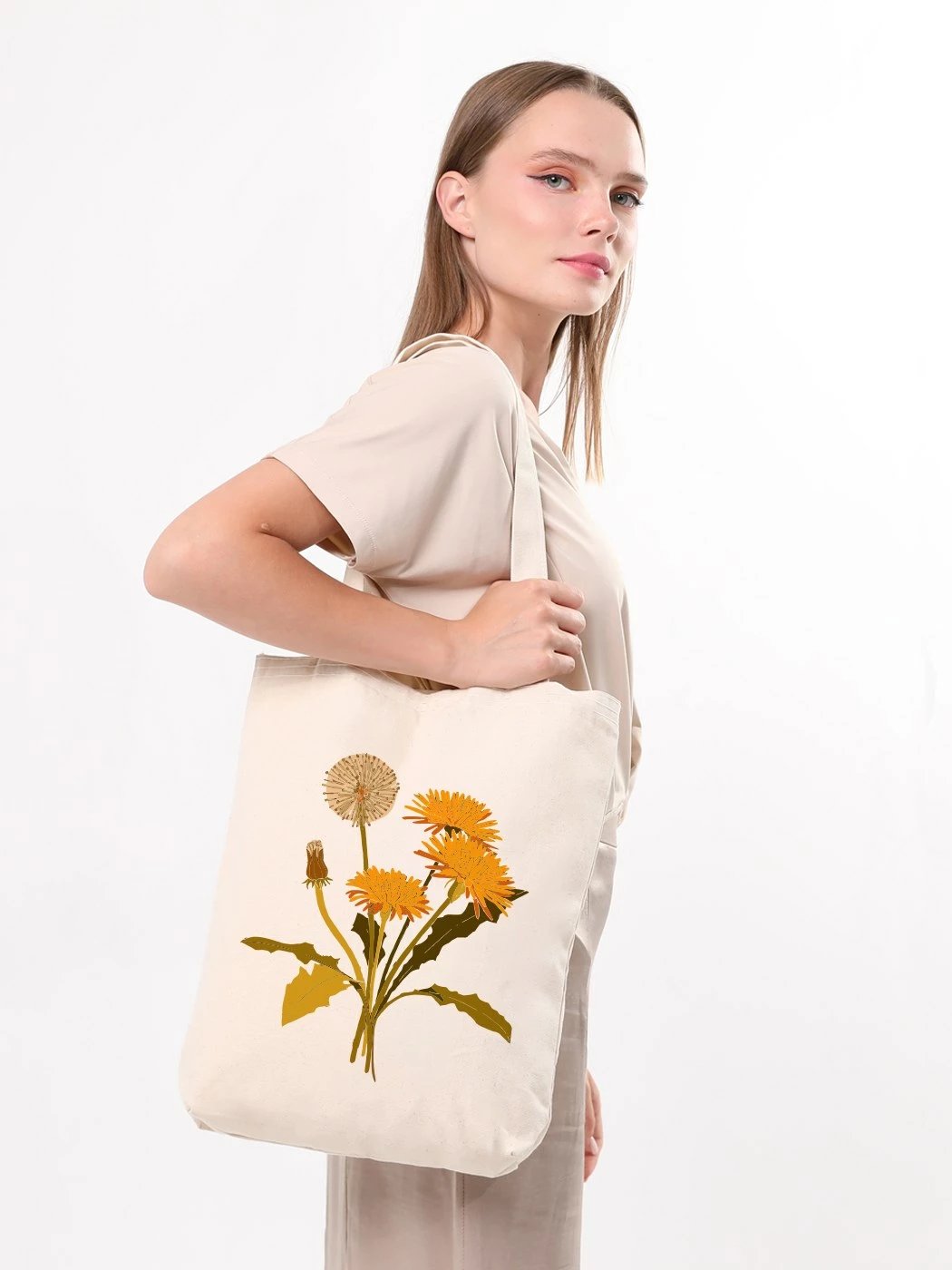 Qese tote Zoozie Bags, 1981, ngjyrë krem