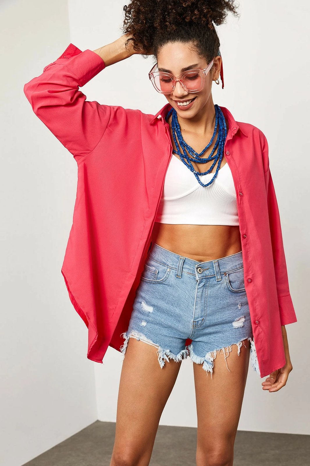 Këmishë femrash Jumeon, X0651, ngjyrë fuchsia