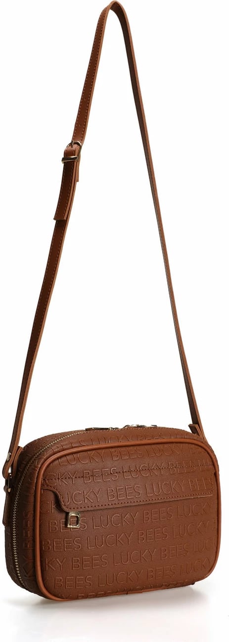 Çantë crossbody Lucky Bees, ngjyrë tan, 951