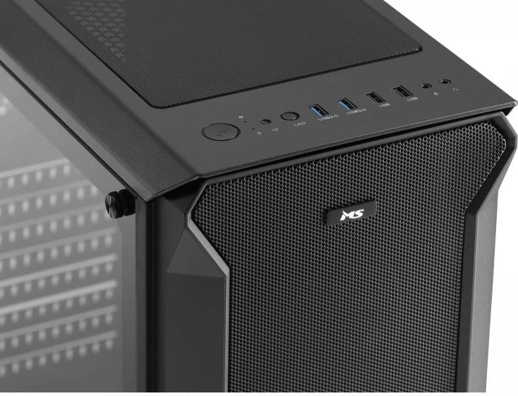 Kasë gaming MS ARMOR V710, Midi Tower, e zezë