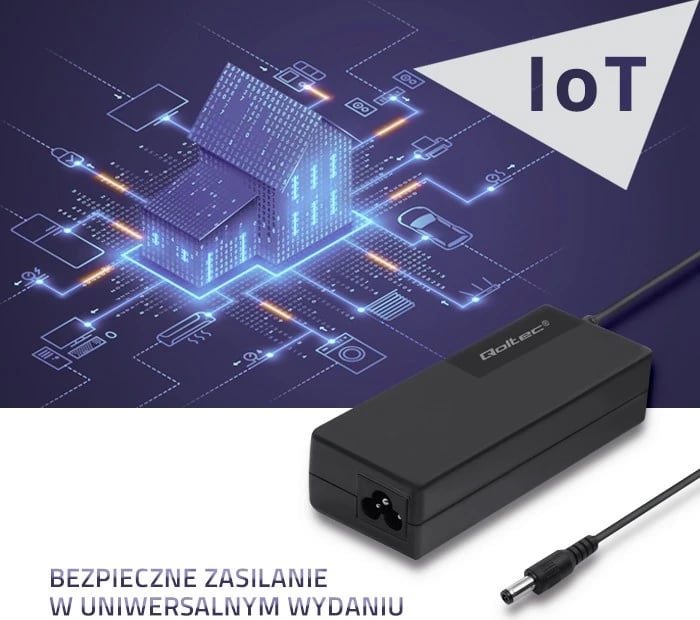 Furnizimi me energji elektrike Qoltec Desktop 72W | 24V | 3A | 5,5 * 2,5 | + kabllo rryme