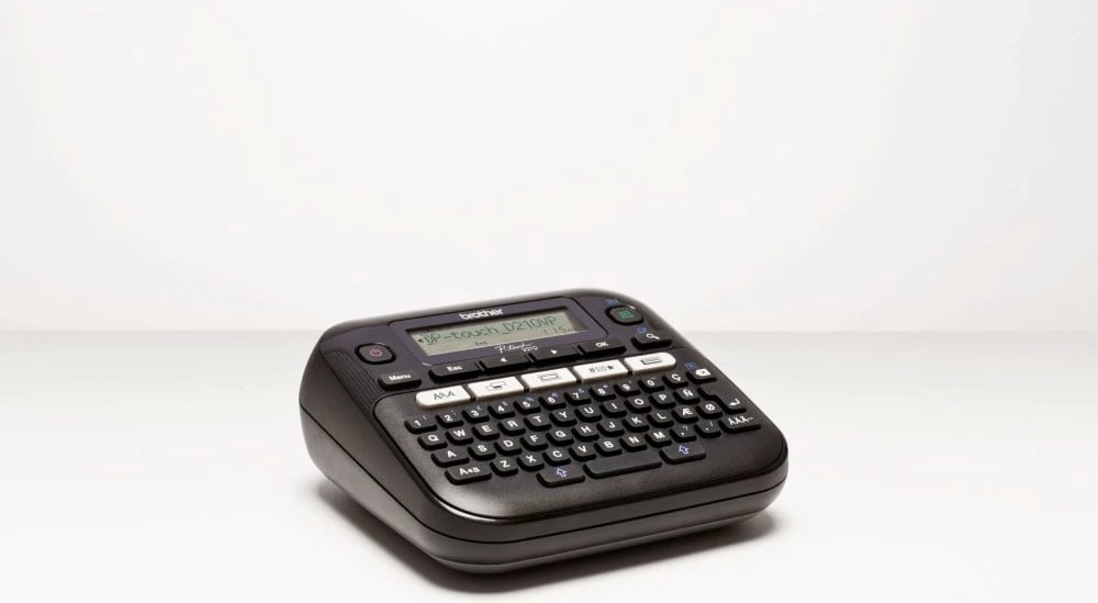 Printer etiketa Brother PT-D210VP, QWERTY, termal, 180x180 DPI, 20mm/s, e zezë