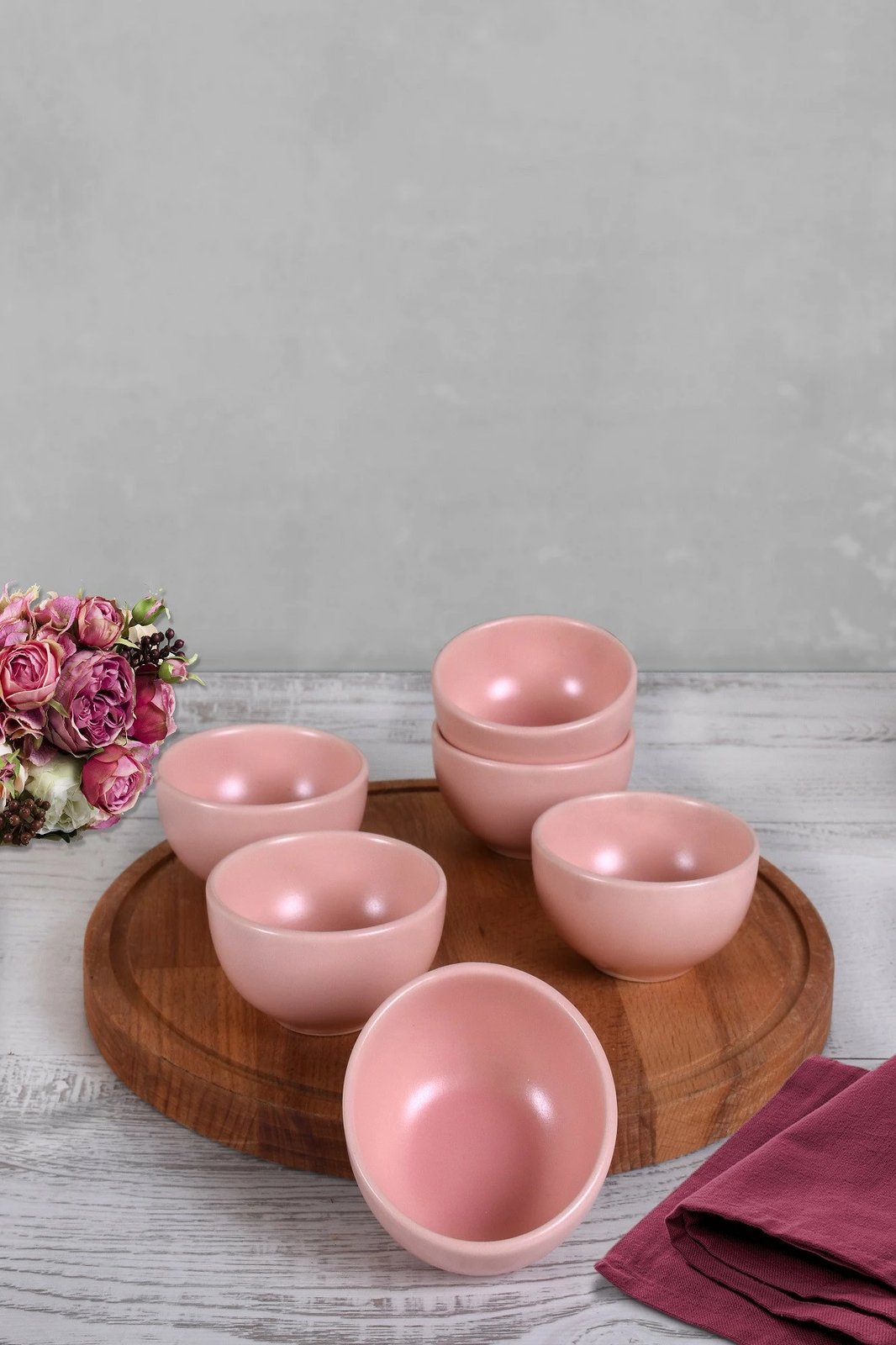 Set pjatash për salcë, ngjyrë rozë, Hermia Concept, ST101106F971A0000000AZ1000, 6 copë