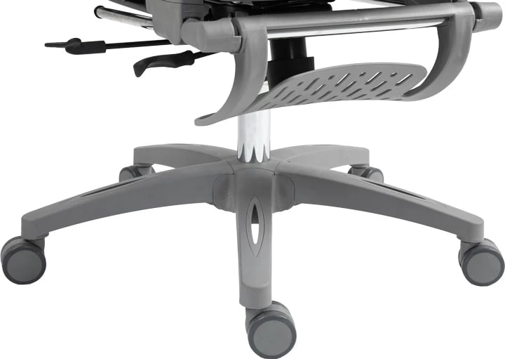 Karrige pune menaxheri Zenyk, rrjetë speciale, e zezë dhe e bardhë, 63x70x126cm