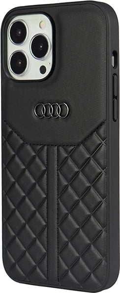 Mbështjellës Audi Genuine Leather për iPhone 13 Pro / 13, 6.1", i zi