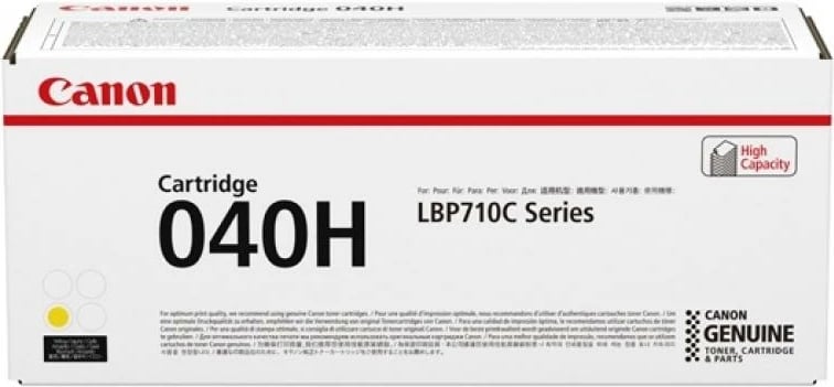 Toner Canon 040H (0455C001) kapacitet i lartë ~10,000 faqe për i-SENSYS LBP710C, e verdhë