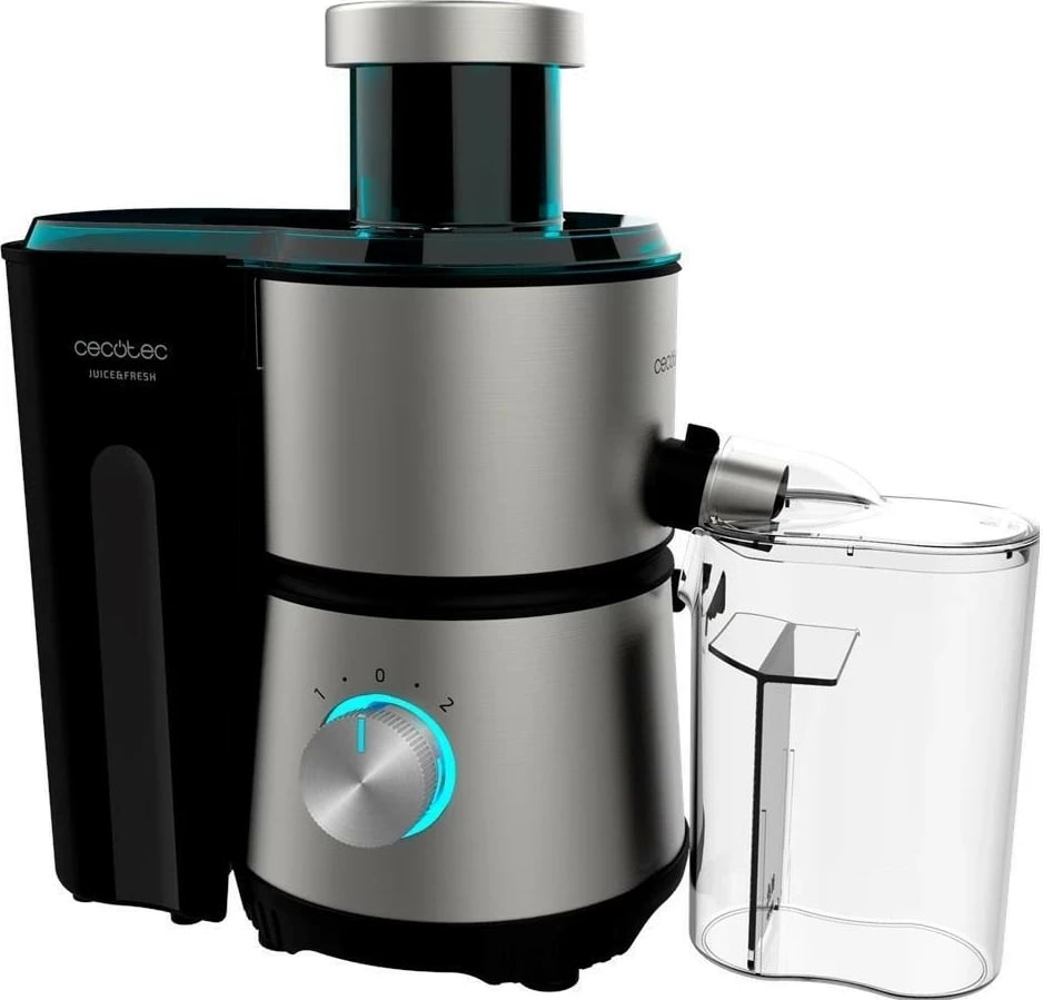 Shtrydhëse frutash Cecotec Juice&Fresh 400 Titan, 400W, inox, e zezë
