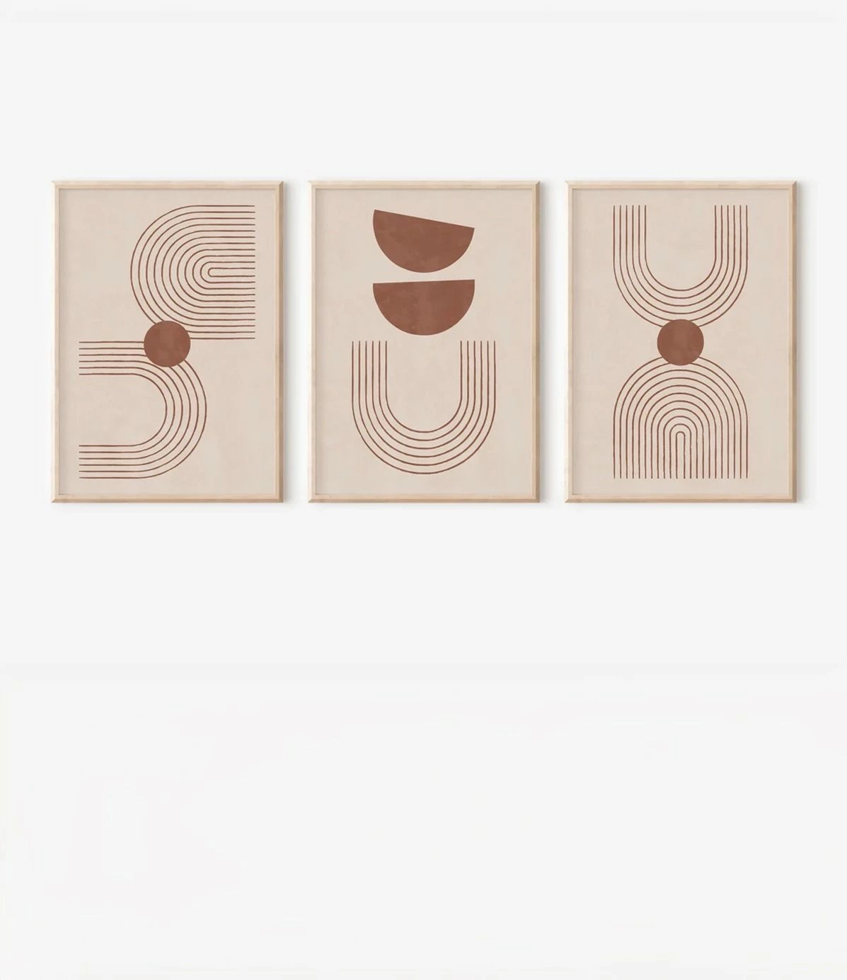 Pikturë dekorative me kornizë (3 copë), Wallity, 3Dartsohoset90