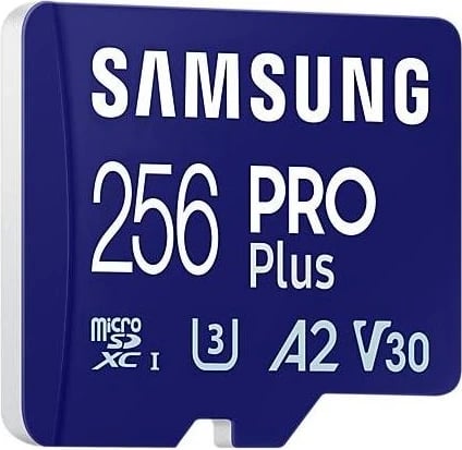 Kartë memorie Samsung Pro Plus, microSDXC, 256GB, 180MB/s