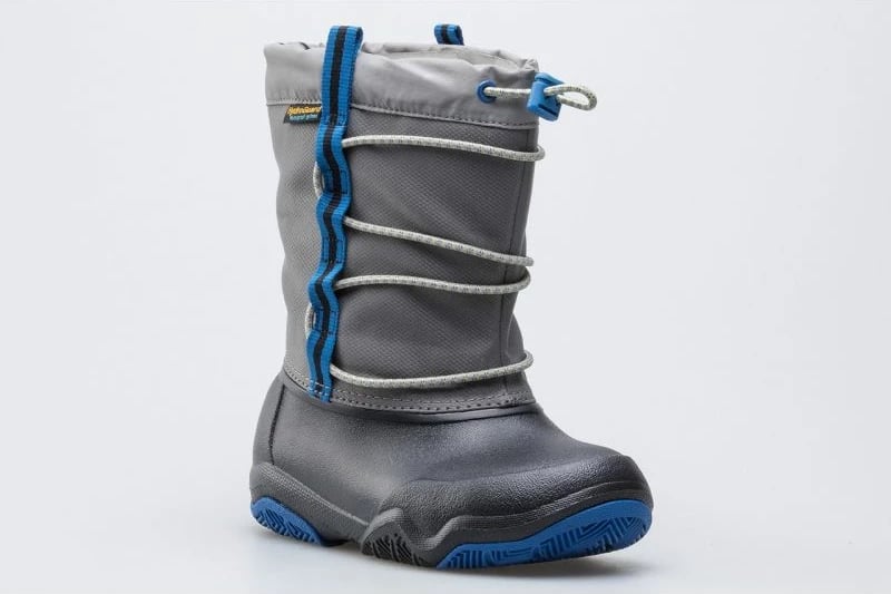 Çizme për borë për fëmijë Crocs Swiftwater Waterproo Jr, gri/argjendtë