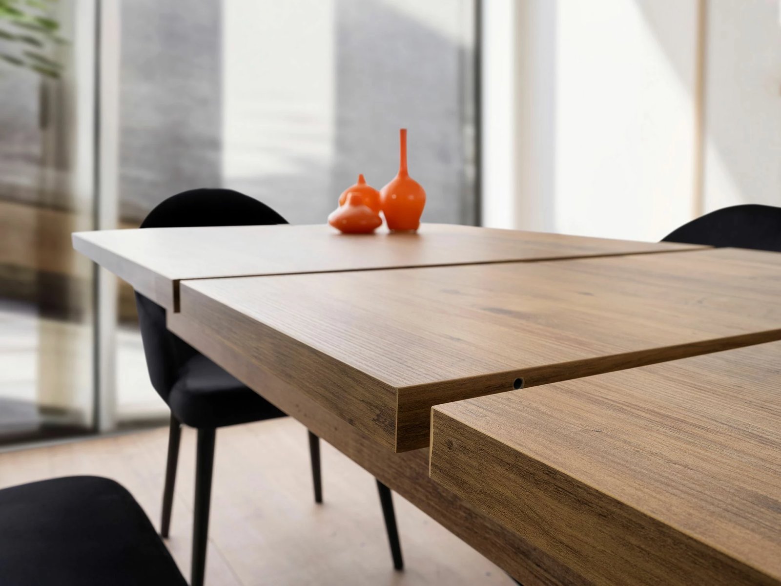 Tavolinë ngrënie me zgjatje, ngjyrë kafe, Skye Decor, Falcon - 2961