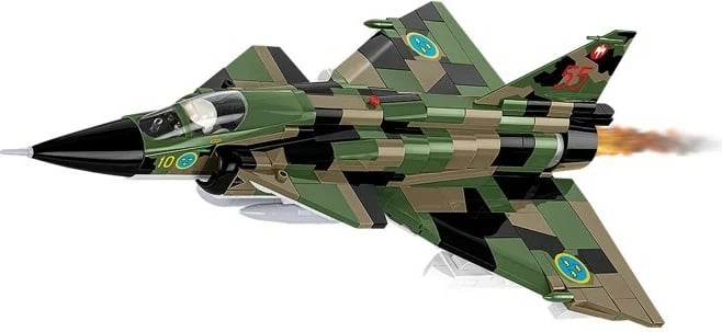 Set blloqesh ndërtimi, Cobi, Saab AJS 37 Viggen COBI-5911, 911 copa, shkallë 1:48, 9+, seri Armed Forces