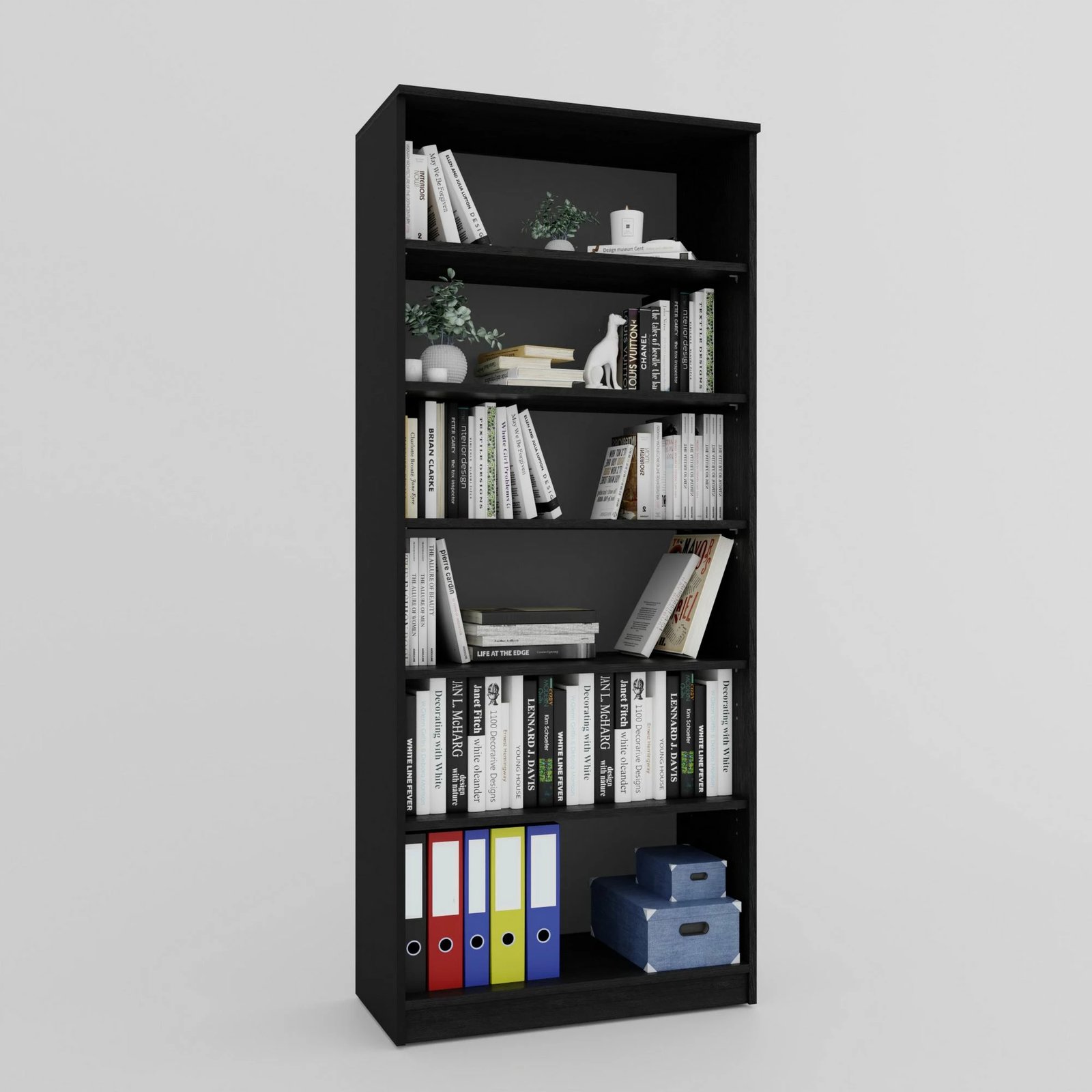 Dollap shumëpërdorimësh, ngjyrë e zezë, Skye Decor Lucas Glass 1600-92