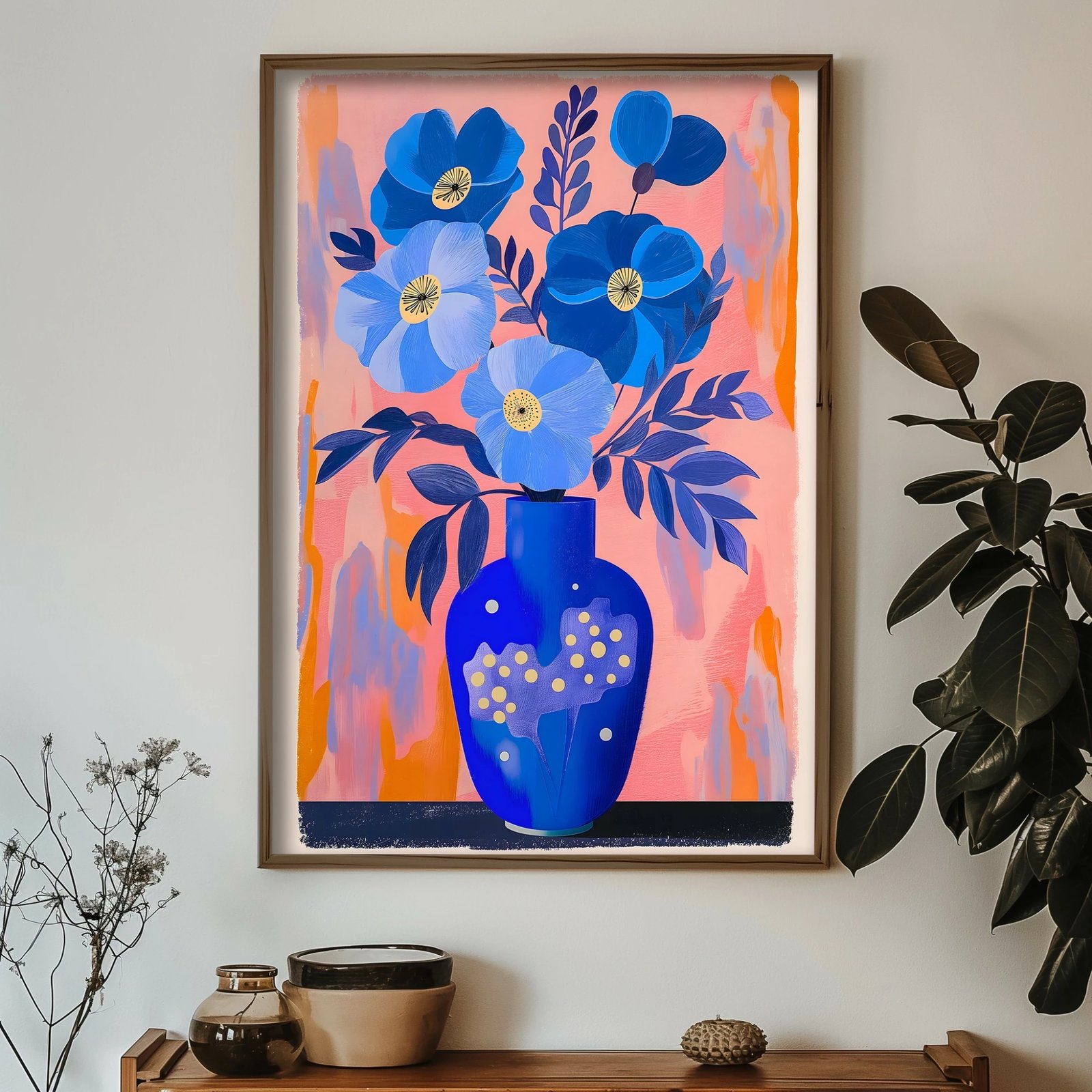 Pikturë dekorative me kornizë MDF, Wallity, GE215-L