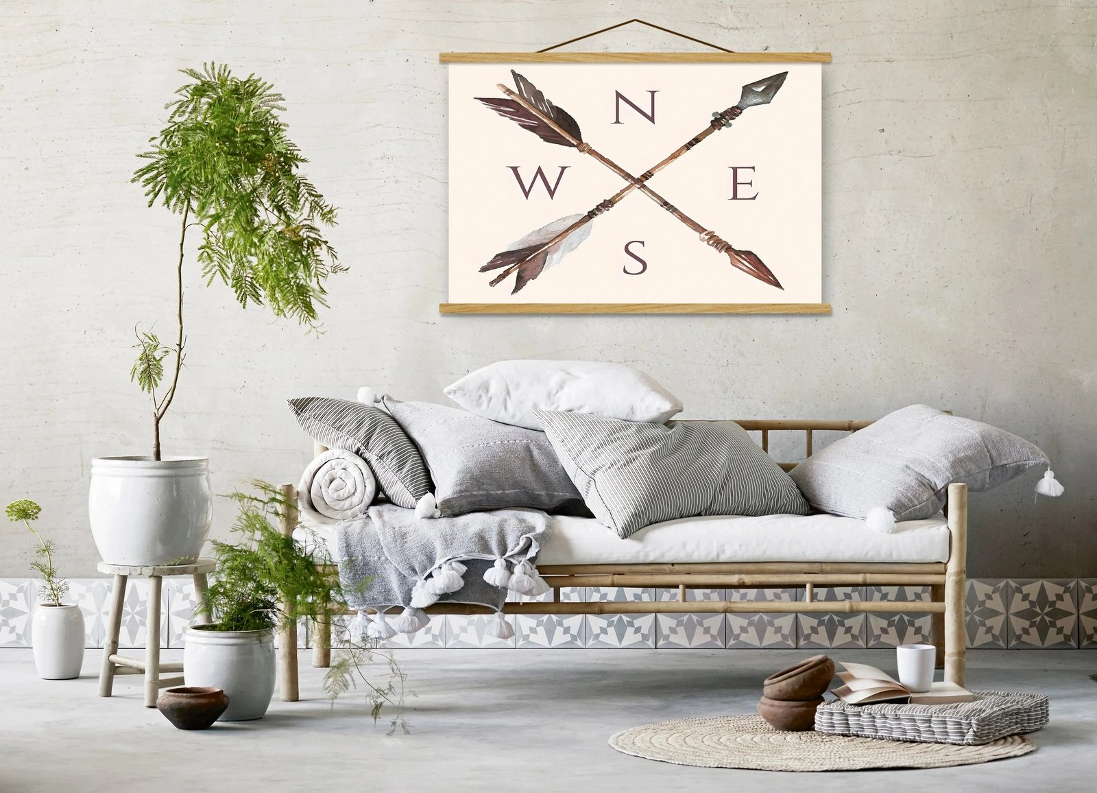 Pikturë dekorative me kornizë, shumëngjyrëshe, Wallity MRG17, 50x70cm