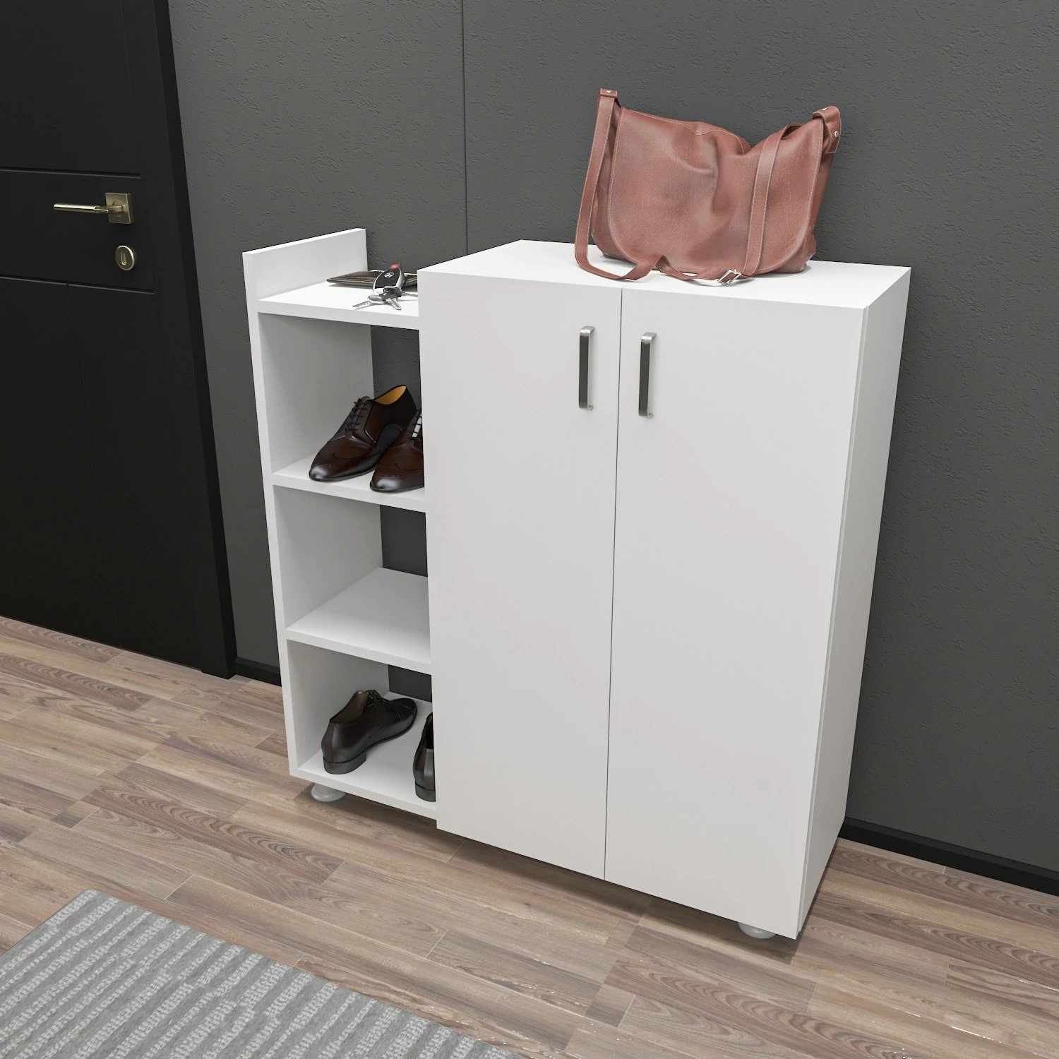 Dollap për këpucë Hanah Home, Asus, i bardhë