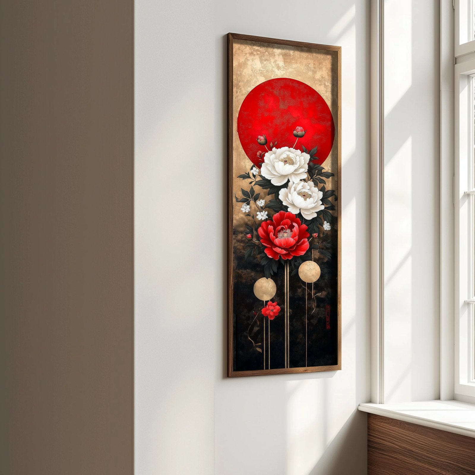 Pikturë dekorative me kornizë MDF, Wallity, EMR083, shumëngjyrëshe, 40x120x3.5cm