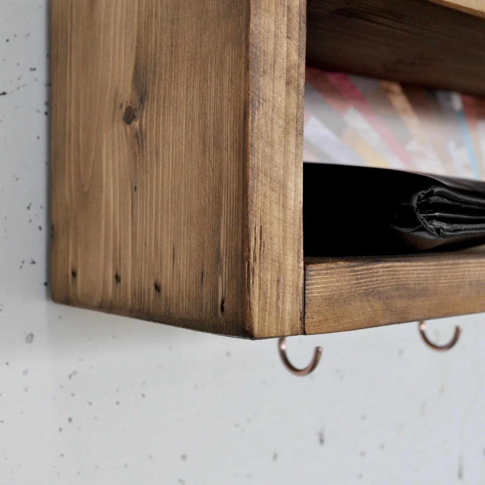 Raf dekorativ prej druri për mur, Skye Decor, Raf293