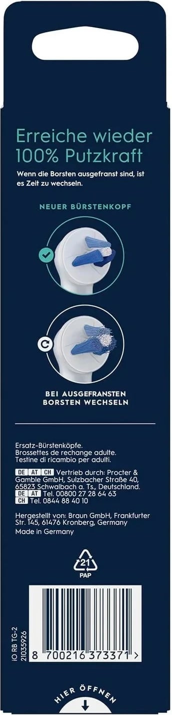 Koka zëvendësuese Oral-B iO Interdental, 2 copë, e bardhë
