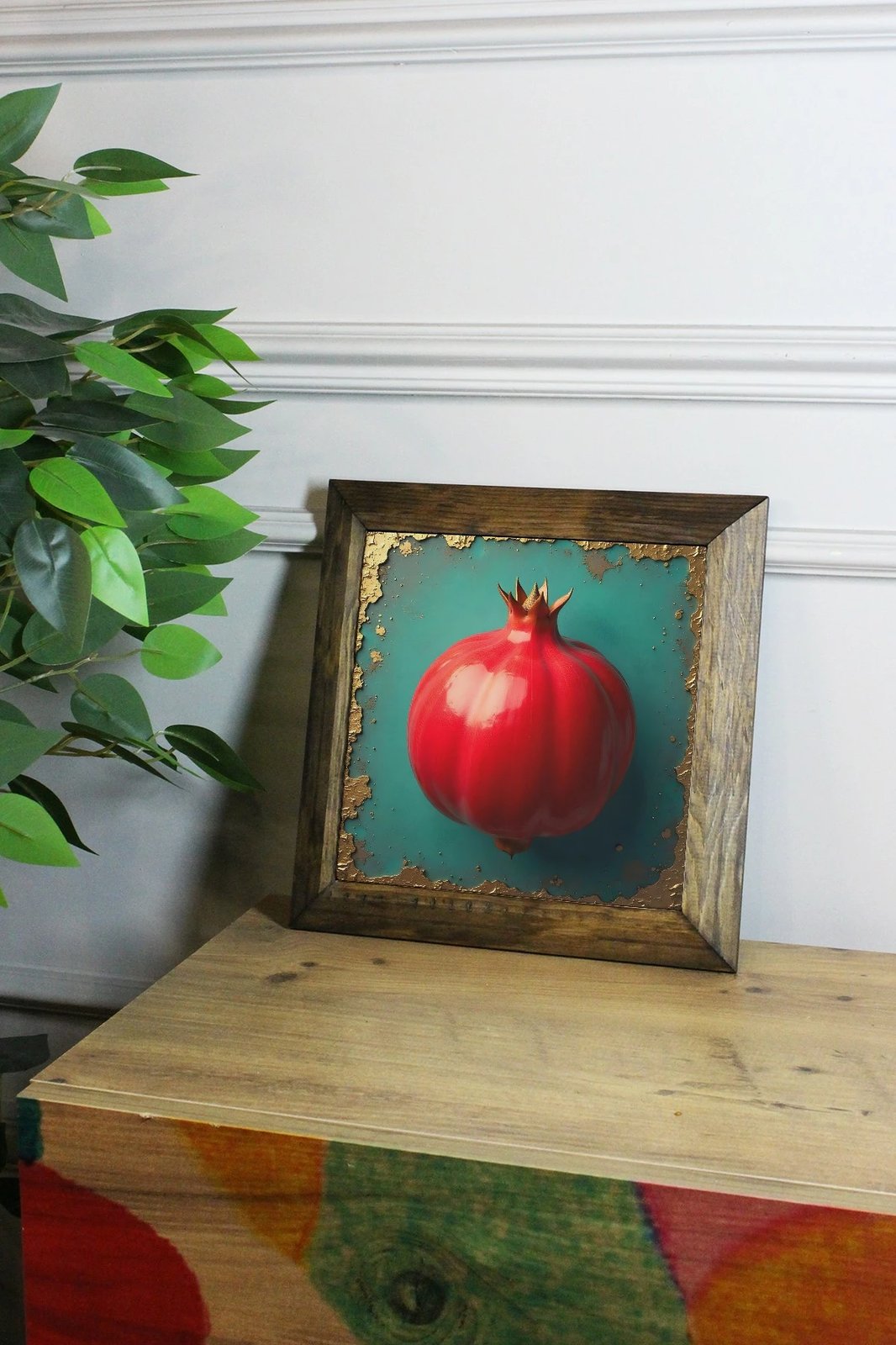 Pikturë dekorative me kornizë Wallity, Ersytastablo50 - 26, shumëngjyrëshe, 26x26cm