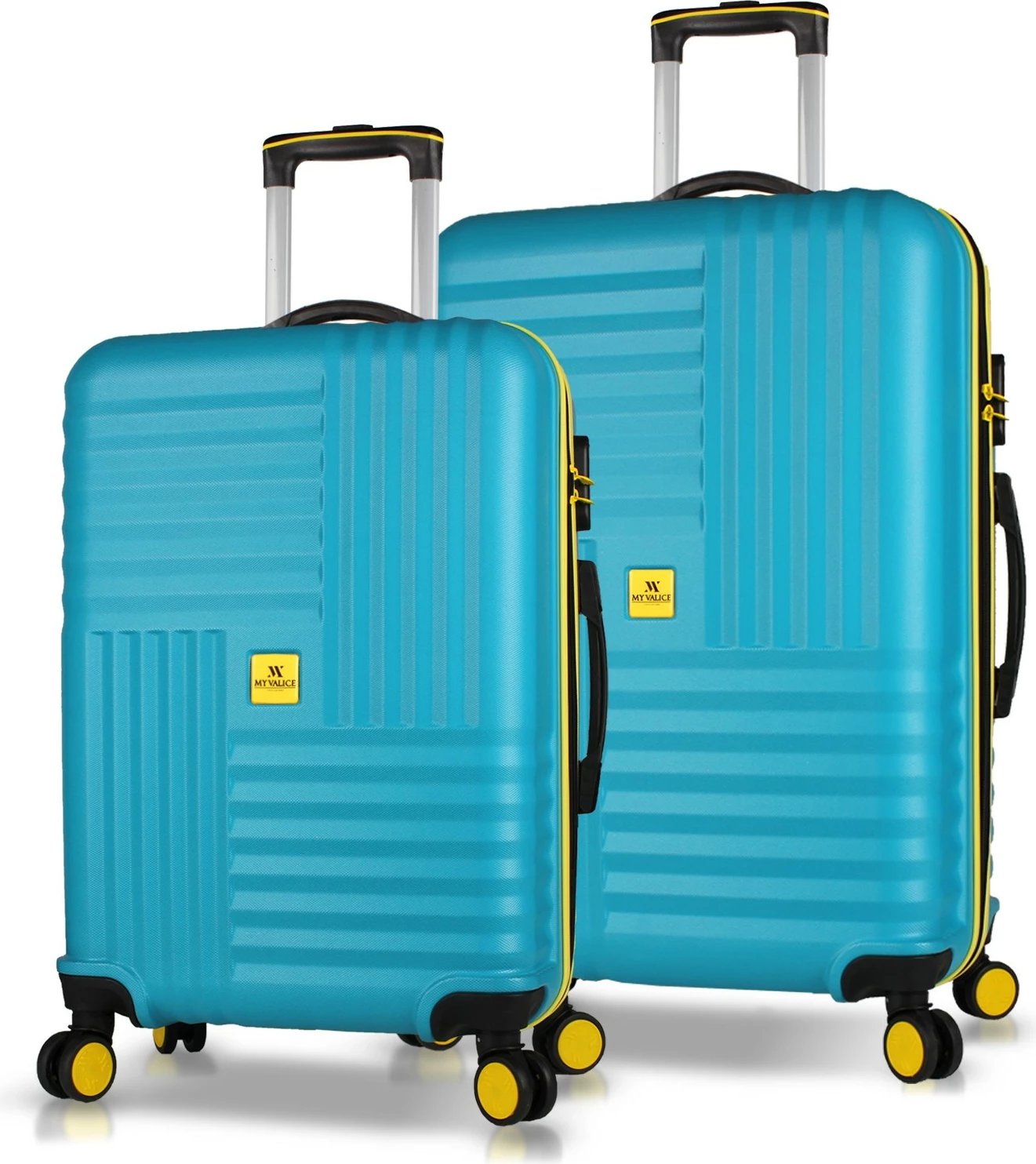 Set valixhesh (2 copë), ngjyrë turquoise, Zoozie Bags, 8470