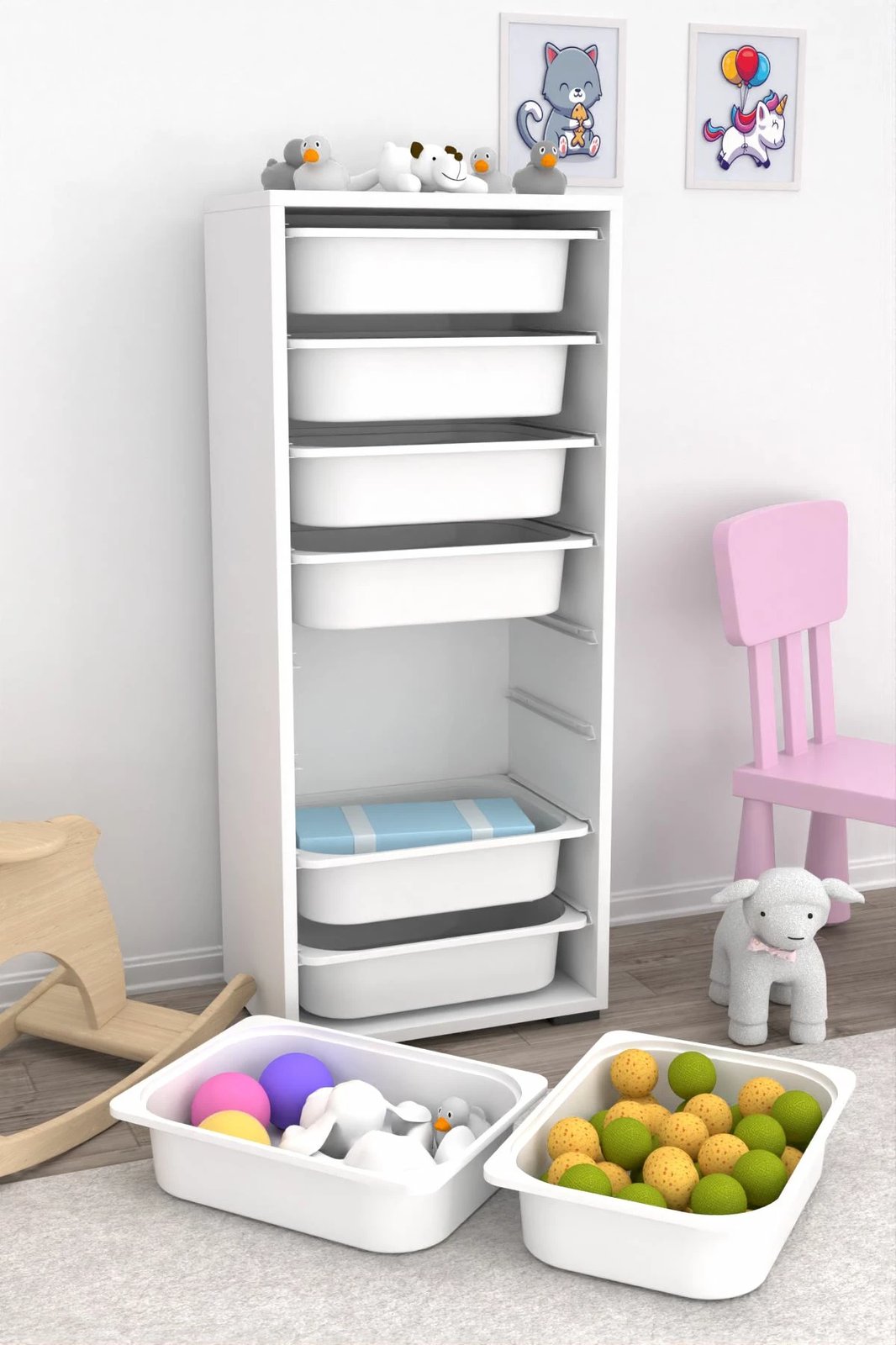 Dollap multifunksional Hanah Home, Cara 8N, i bardhë