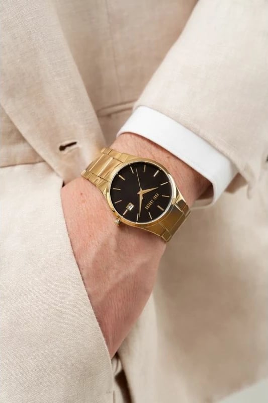 Orë dore për meshkuj Paul Lorens, e zezë dhe e artë