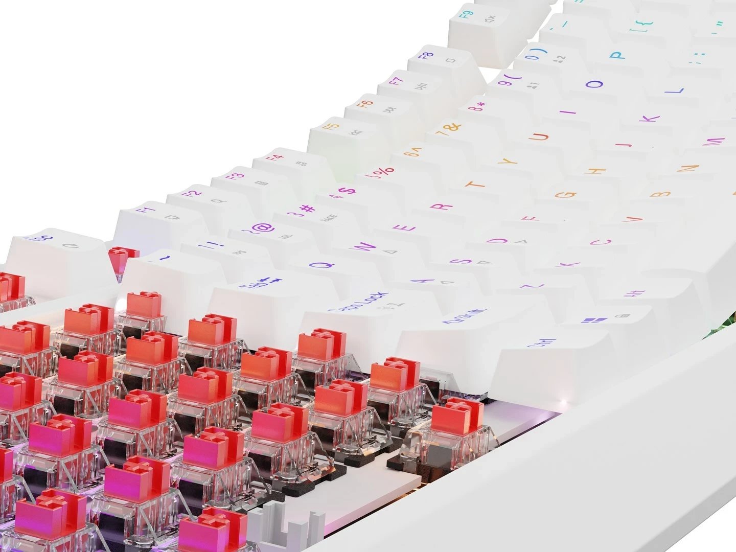 Tastierë mekanike GENESIS Thor 230 TKL, QWERTY, US English, RGB, e bardhë